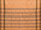 Orange Khadi Cotton Handloom Saree with Jamdani Buta Design - Global Threads | Grocsy