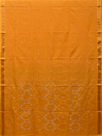 Orange Uppada Cotton Handloom Saree with Grill Pallu Design - Global Threads | Grocsy