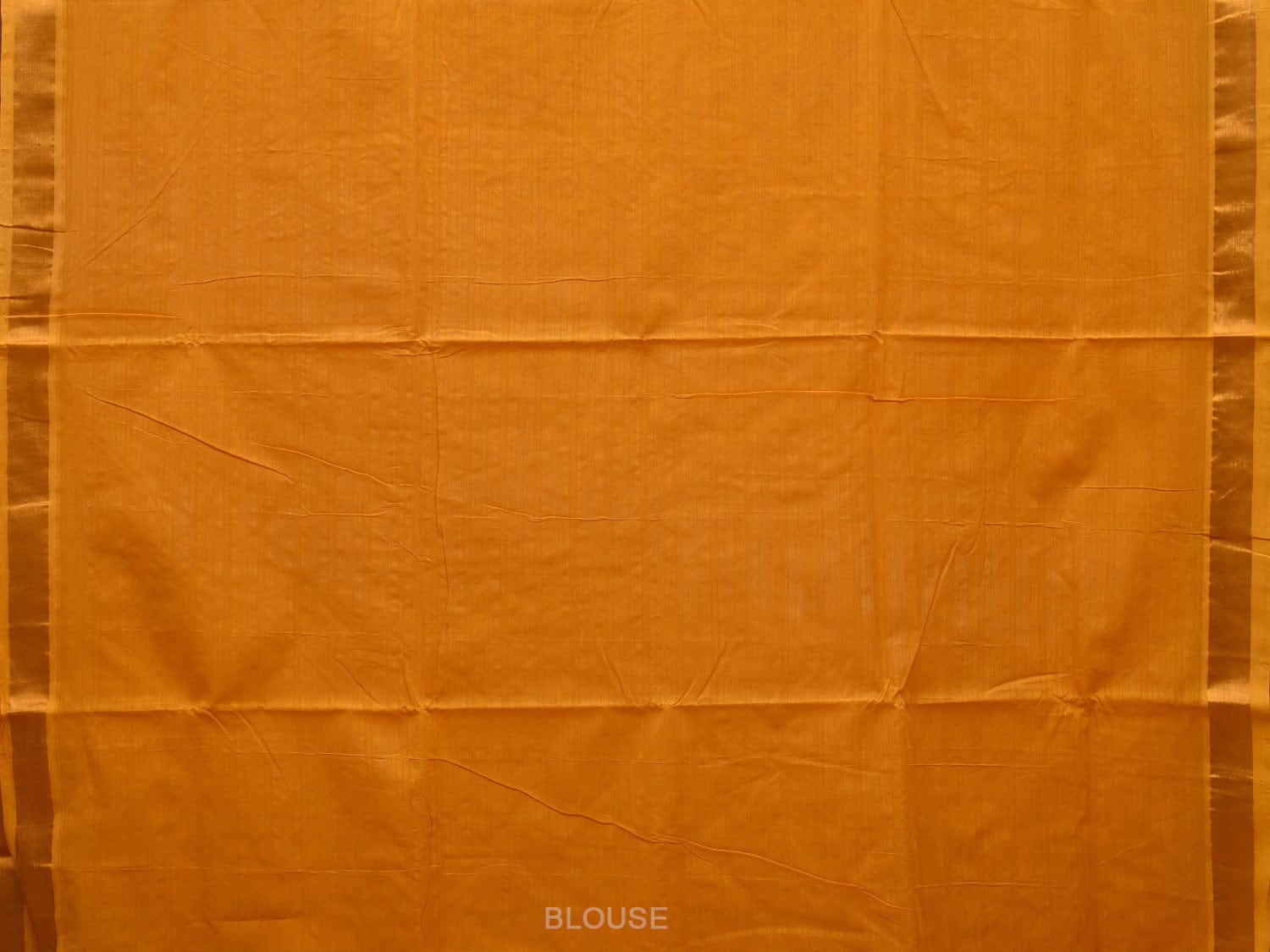 Orange Uppada Cotton Handloom Saree with Grill Pallu Design - Global Threads | Grocsy