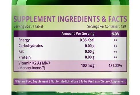 Himalayan Organics Vitamin K2 100 Mcg Tablets | Grocsy