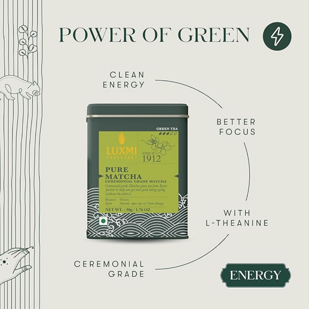 Luxmi Estates Pure Matcha - Ceremonial Japanese Matcha | Grocsy
