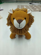 Nesta Toys Lion Plush Toy For Kids – Snuggly Knitted Cotton Soft Toy | Grocsy