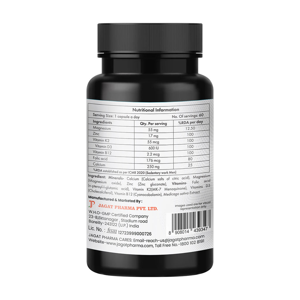Jagat Pharma Osteo Balance Capsules | Grocsy