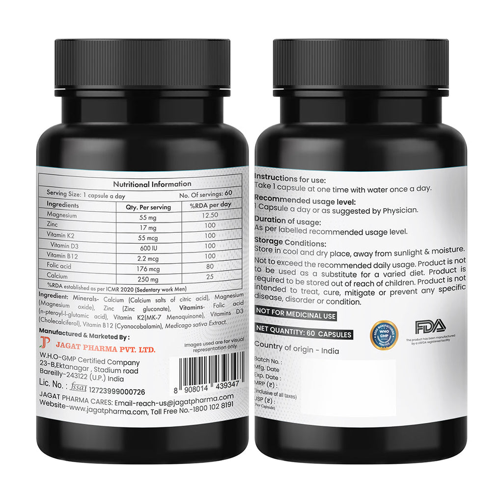 Jagat Pharma Osteo Balance Capsules | Grocsy