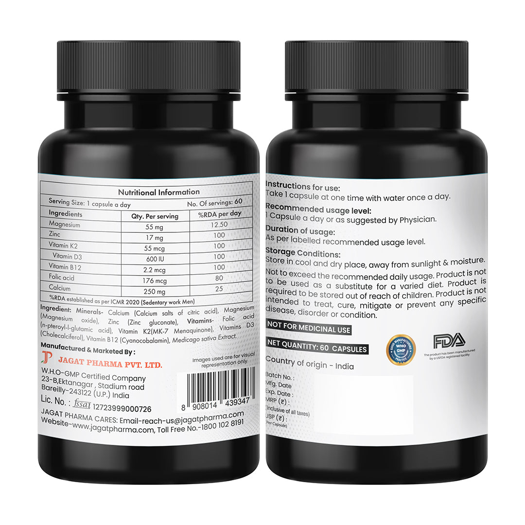 Jagat Pharma Osteo Balance Capsules | Grocsy
