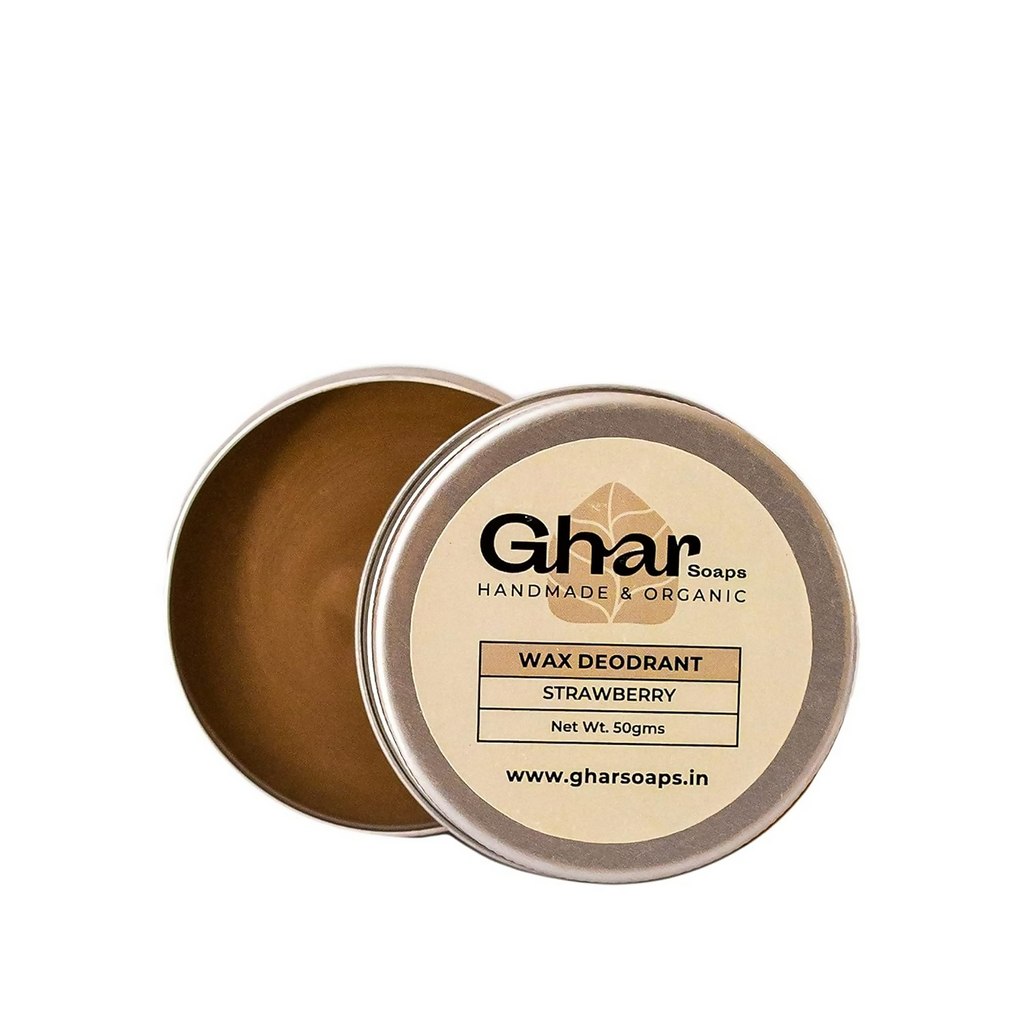 Ghar Soaps Organic Deodorant For Women And Men (Strawberry) | Grocsy