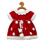 Chutput Kids Micky Design Red Coloured Solid Frock | Grocsy