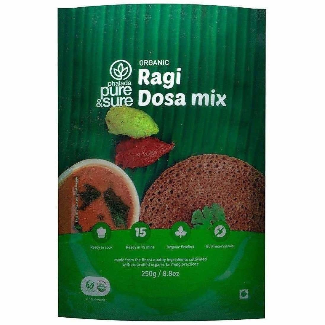 Pure & Sure Organic Ragi Dosa Mix | Grocsy