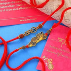2 Antique Bro Rakhis & Dry Fruit Dalmoth Hamper | Grocsy