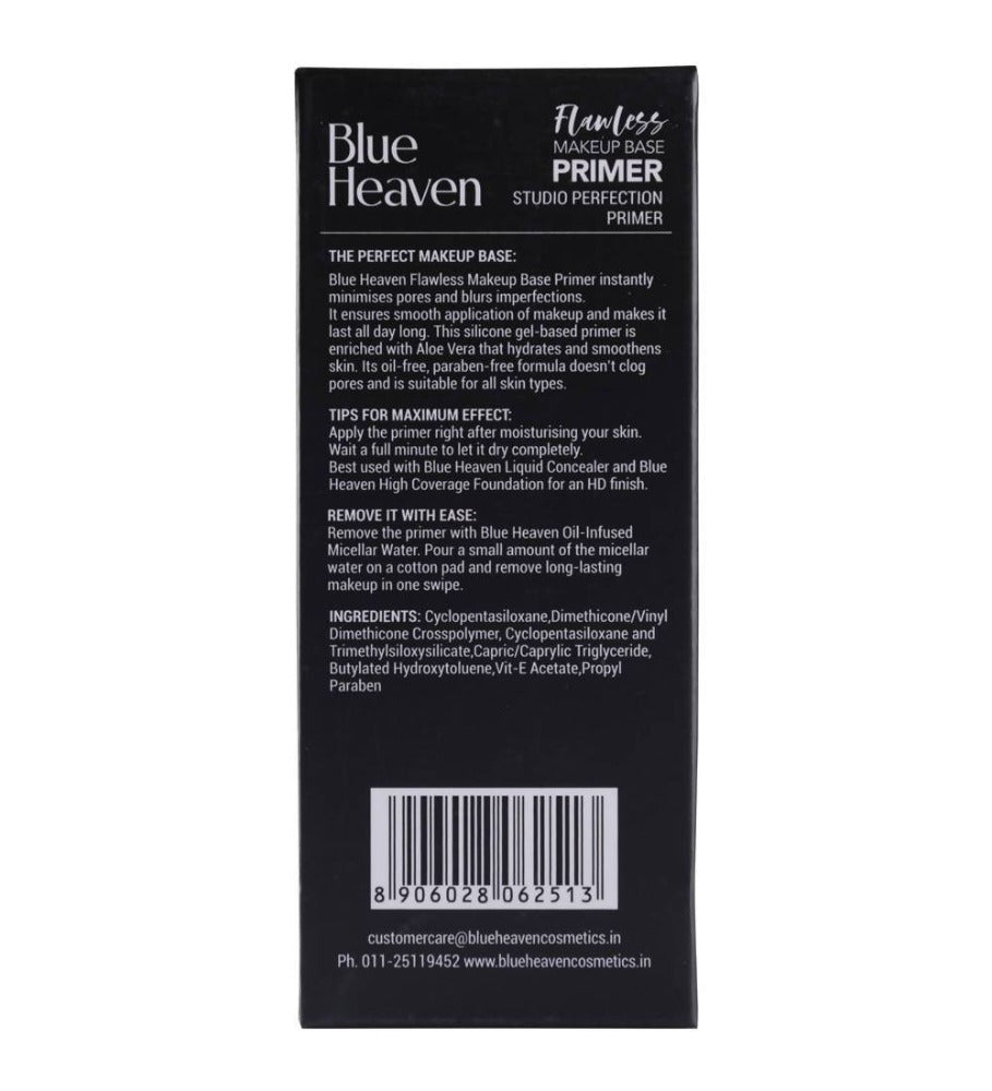 Blue Heaven Oil Free Flawless Makeup Base Primer | Grocsy