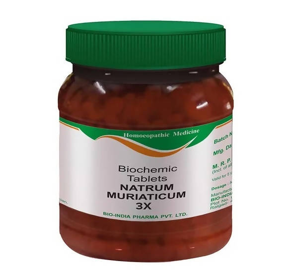 Bio India Homeopathy Natrum Muriaticum Biochemic Tablets | Grocsy
