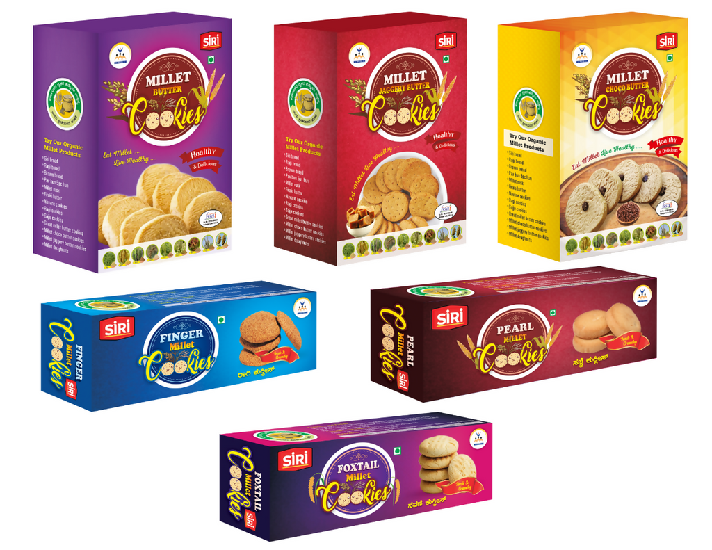 Siri Millets Cookies Combo Pack | Grocsy