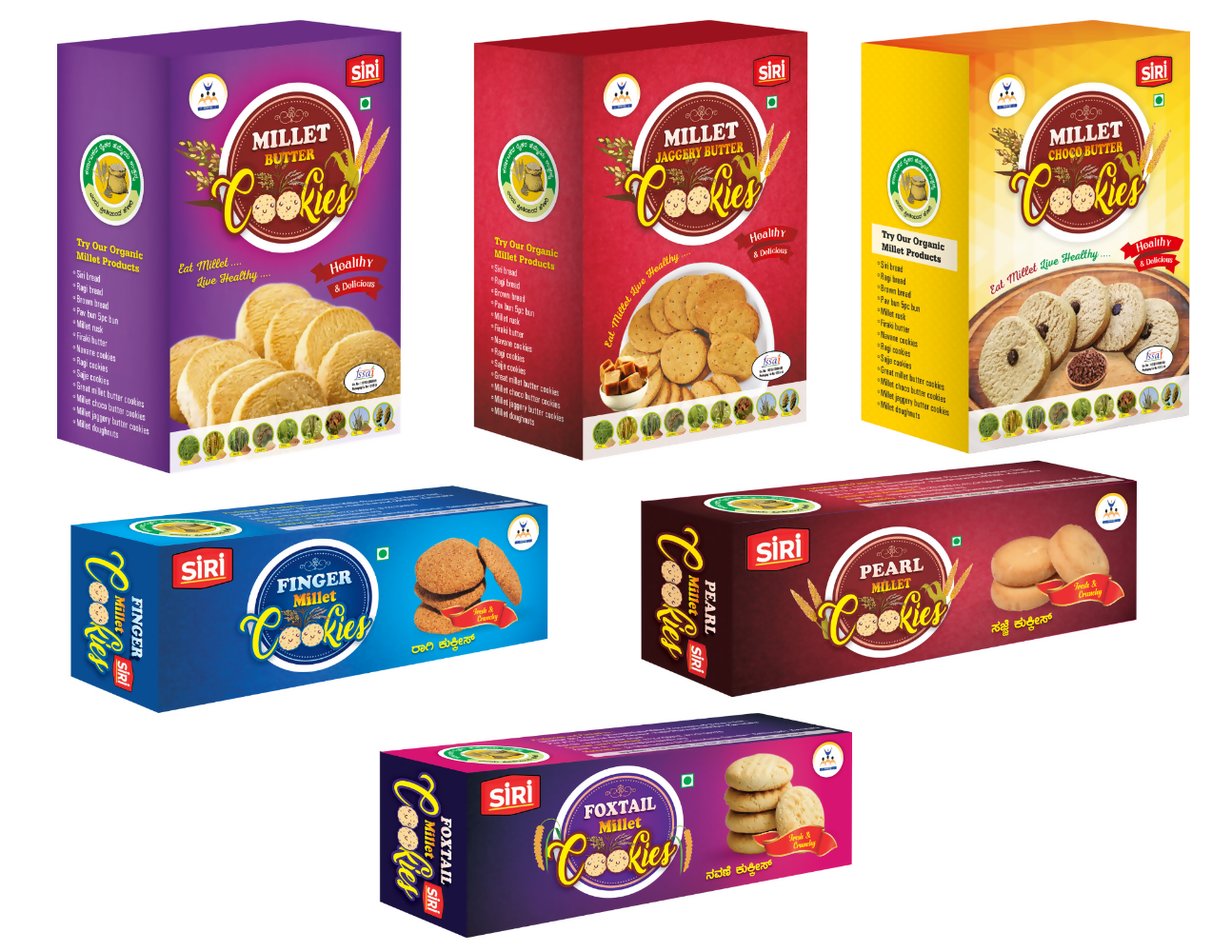Siri Millets Cookies Combo Pack | Grocsy