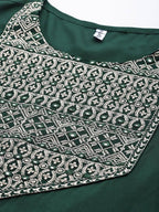 Yufta Women's Rayon Kurti With Pant Dupatta Set | Grocsy