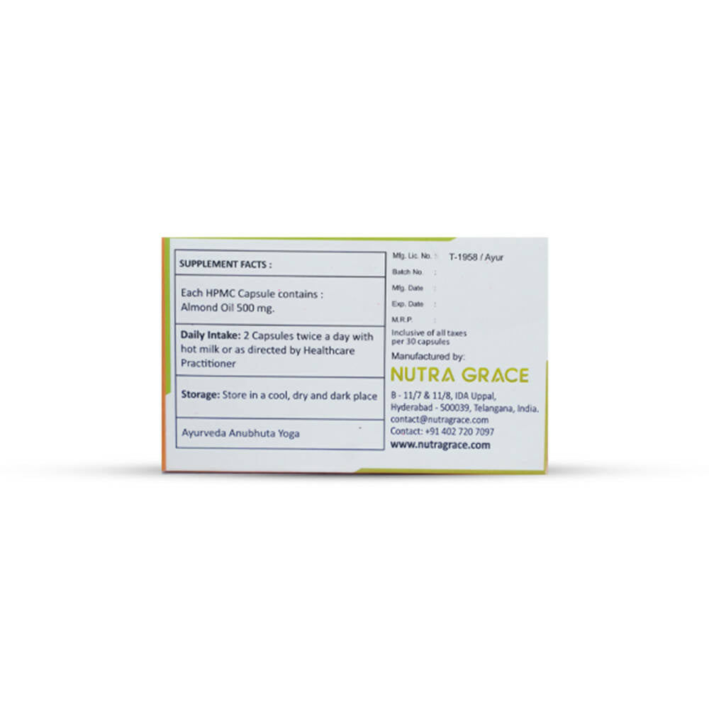 Nutra Grace Almond Oil Capsules | Grocsy