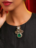Ruby Raang Green Mosaic Brooch | Grocsy