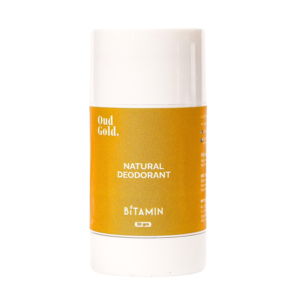 Bitamin Oud Gold Natural Deodorant Roll On | Grocsy