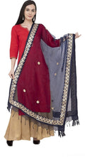 Mominos Fashion Navy Blue Orgenza Gotta Patti Dupatta | Grocsy