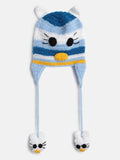 Chutput Kids Woollen Hand Knitted Cat Detail Cap - Blue | Grocsy