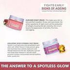 Our Cares Moisturizer With Hyaluronic Acid Vitamin E + Night Cream - Combo | Grocsy