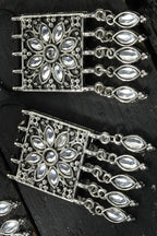 Mominos Fashion Johar Kamal Women Silver-Plated Brass Finish Mirror Work Choker | Grocsy