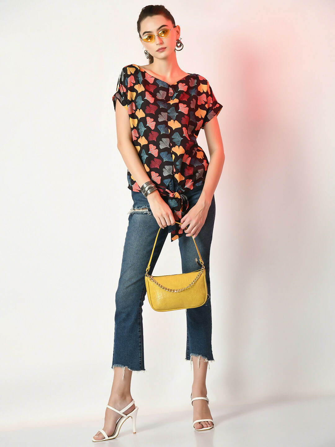 Myshka Women's Multi Printed Top | Grocsy