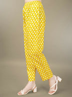 Jyoti Fashion Women's Yellow Rayon Embroidery & Sequence work Kurta with Trouser & Dupatta | Grocsy