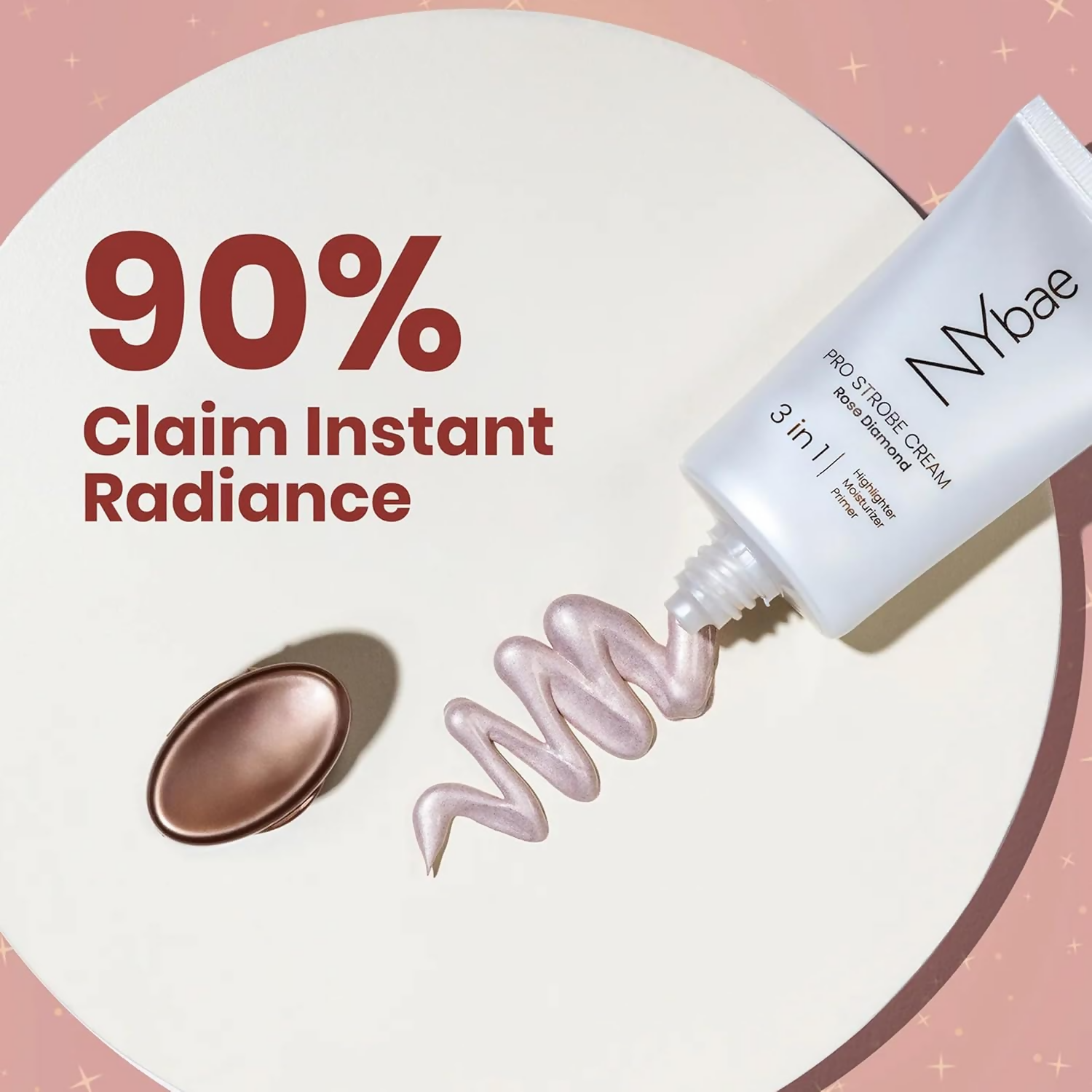 NY Bae PRO Strobe Cream - Rose Diamond | Grocsy