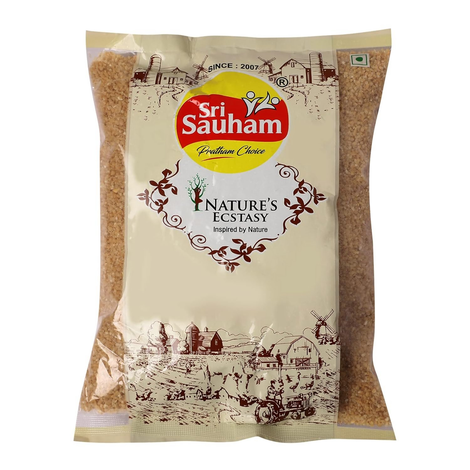 Sri Sauham Premium Roasted Dalia Godhuma Rava & Broken Wheat | Grocsy