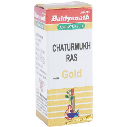 Baidyanath Jhansi Chaturmukh Ras (With Gold) | Grocsy