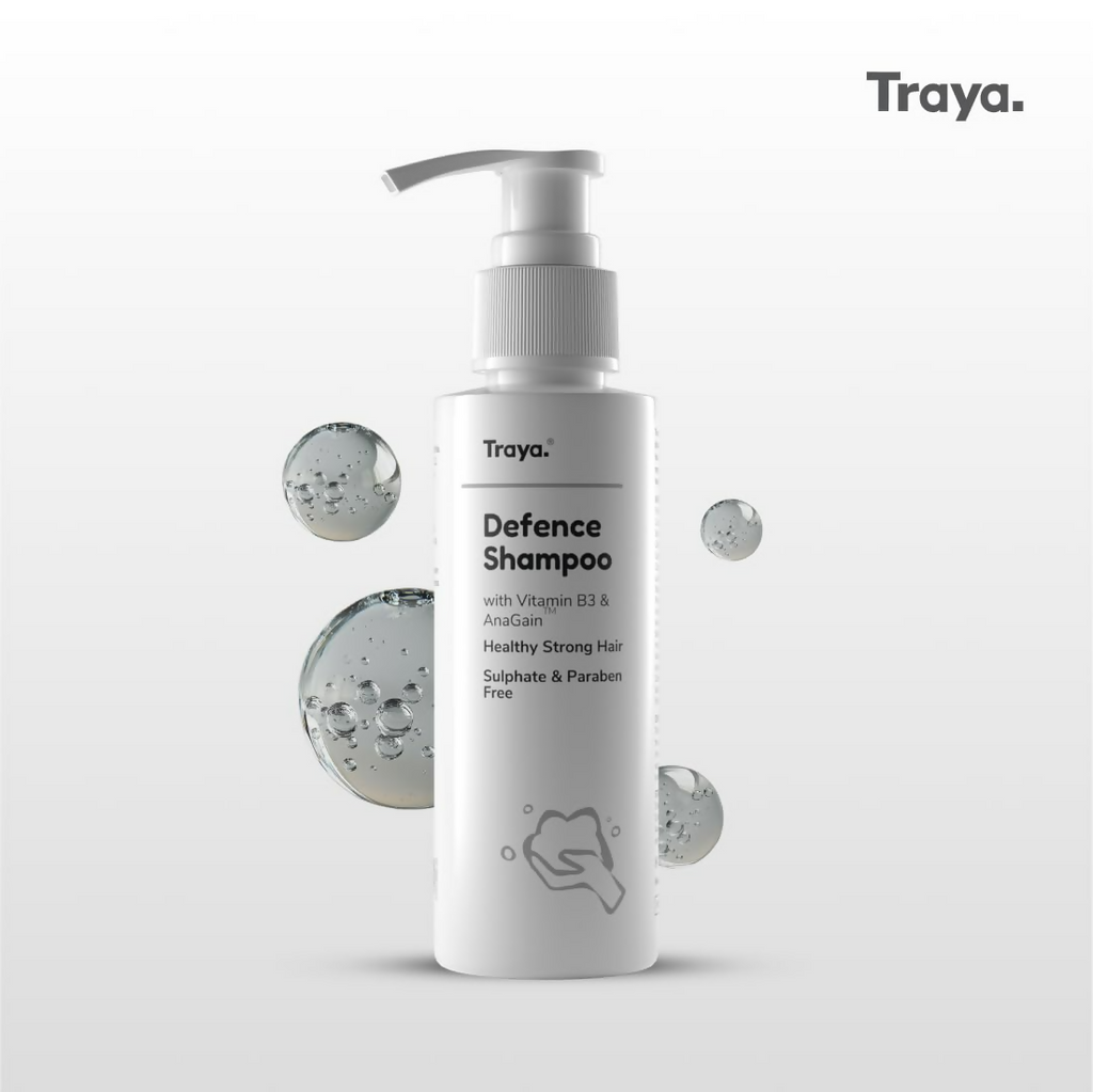 Traya Defence Shampoo with Vitamin B3 & AnaGain | Grocsy