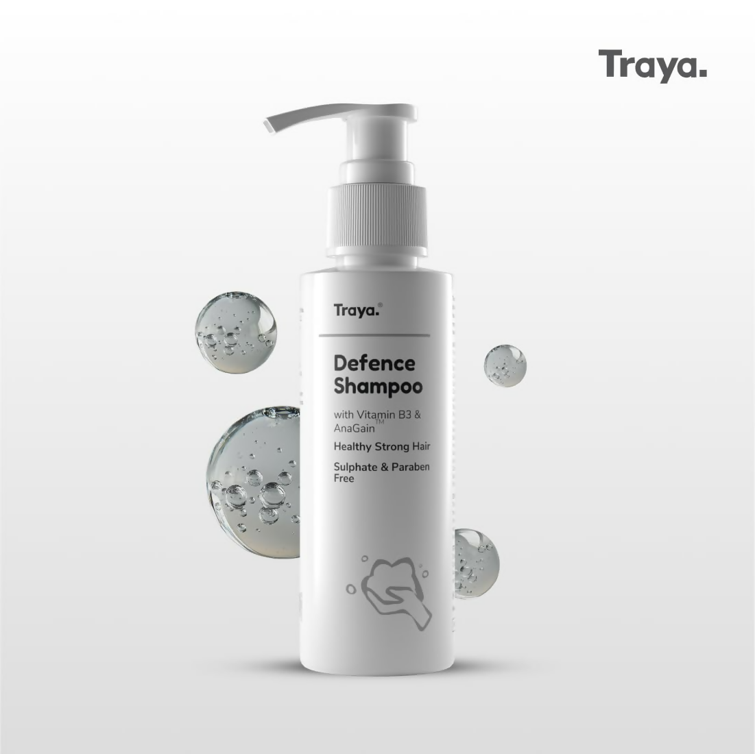Traya Defence Shampoo with Vitamin B3 & AnaGain | Grocsy