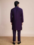 Vastranavya Traditional Festival Wear Pure Silk Thread & Sequence Embroidered Work Kurta | Grocsy