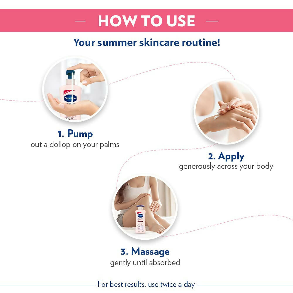 Vaseline Healthy Bright Complete 10 Anti Ageing Body Lotion, 10 in 1 Body Lotion With Vitamin B3, AHA, Pro-Retinol | Grocsy