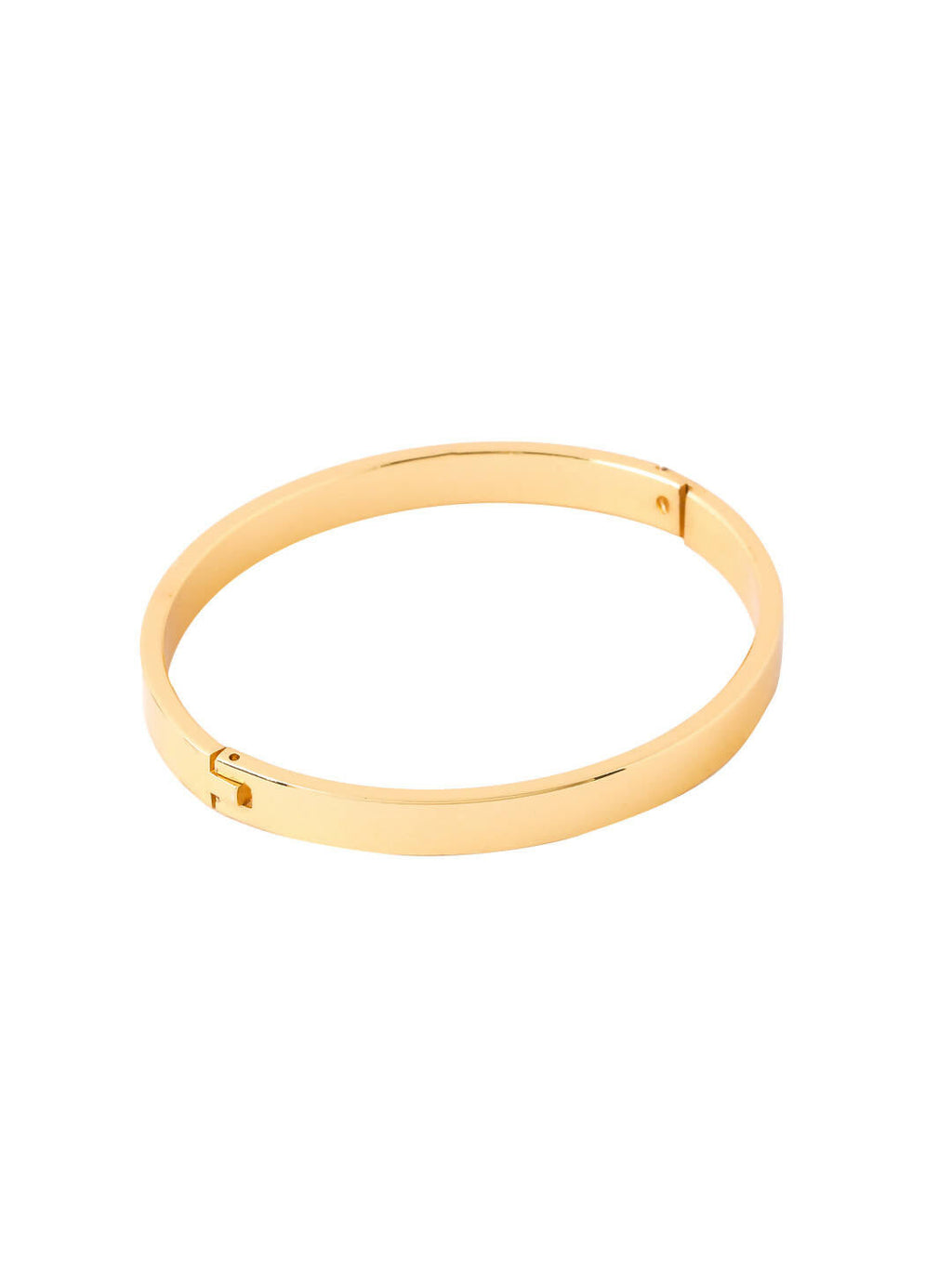 NVR Men's Gold Metal Interlock Kada Bracelet | Grocsy