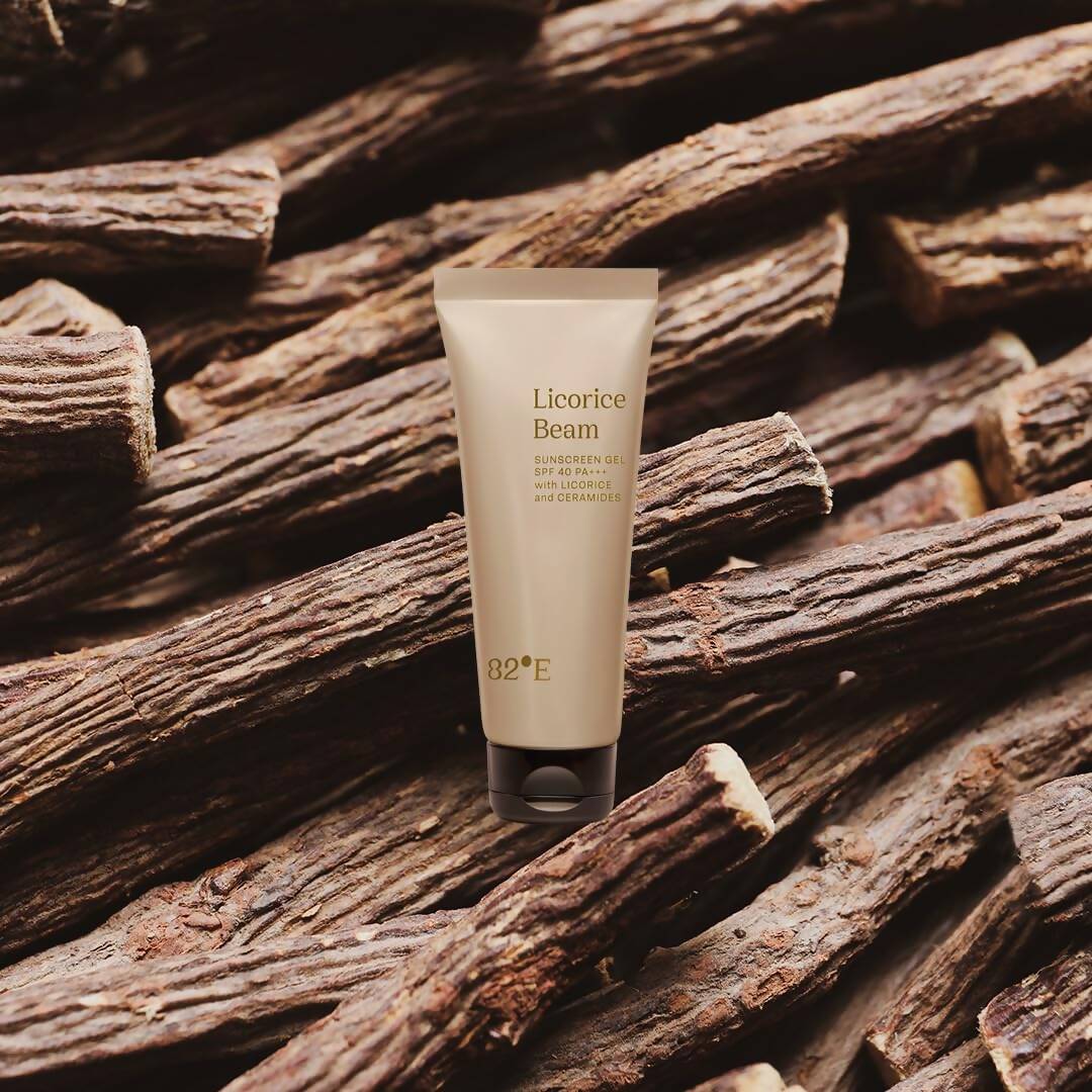 82°E By Deepika Padukone Licorice Beam SPF 40 PA+++ Sunscreen Gel With Licorice and Ceramides, UVA/UBA | Grocsy