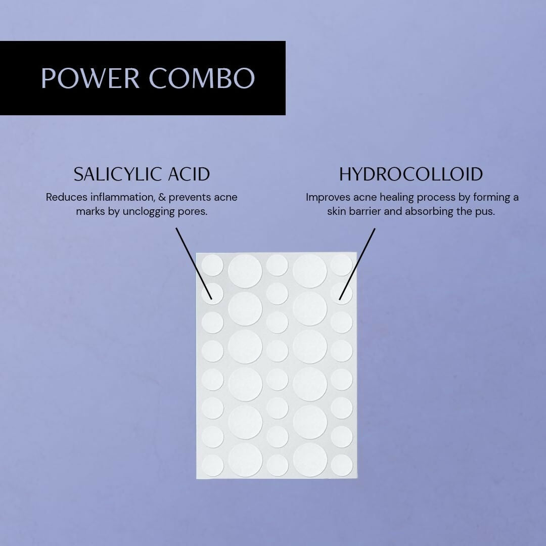 Deconstruct Salicylic Acid & Hydrocolloid Acne Pimple Patch | Grocsy