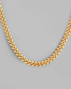 VOJ Gold-Polished Designer V Shaped Chain For Men | Grocsy