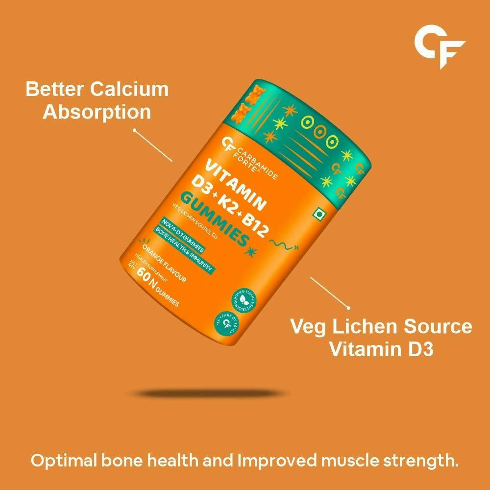 Carbamide Forte Vitamin D3 K2 B12 - Gummies | Grocsy