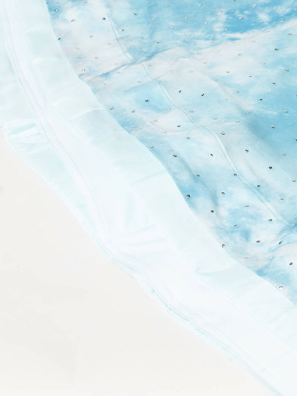 House of Panchhi Turquoise Blue Organza Floral Printed Lehenga choli & Dupatta | Grocsy