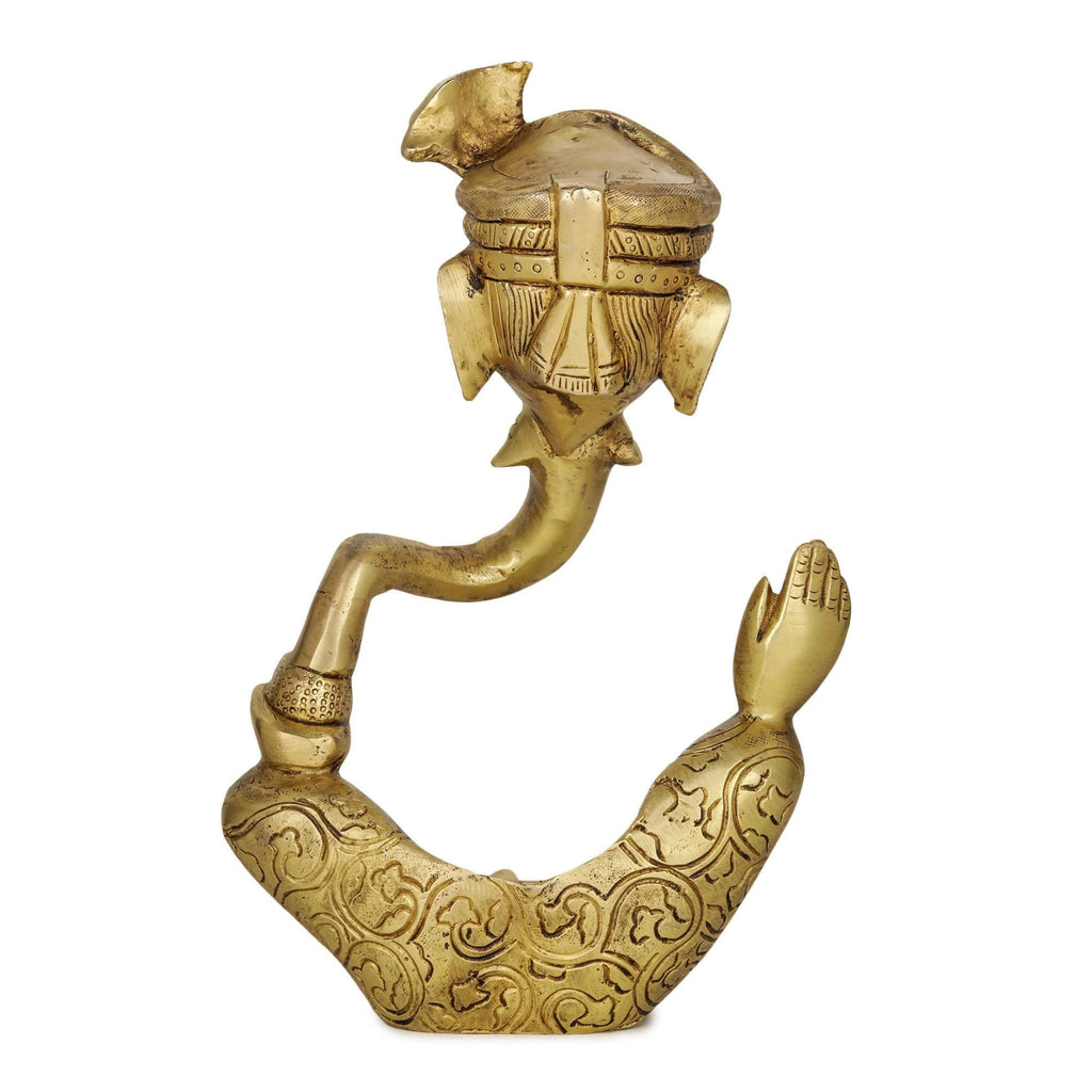 Devlok Vighnaharta Ganpati Pital Murti Idol | Grocsy