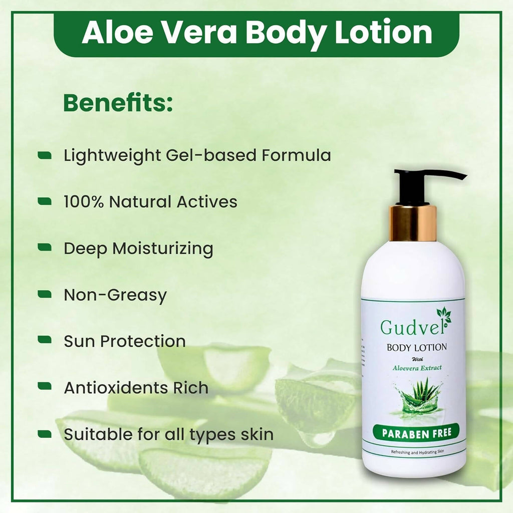 Gudvel Aloe Vera Body Lotion | Grocsy