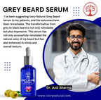 Ivory Natural Greys Beard Serum Restore Natural Black Color Of Grey White Beard | Grocsy
