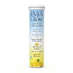 Inja Glow Liposomal Glutathione Drop Fizz & Drink Effervescent Tablets - Lemon | Grocsy