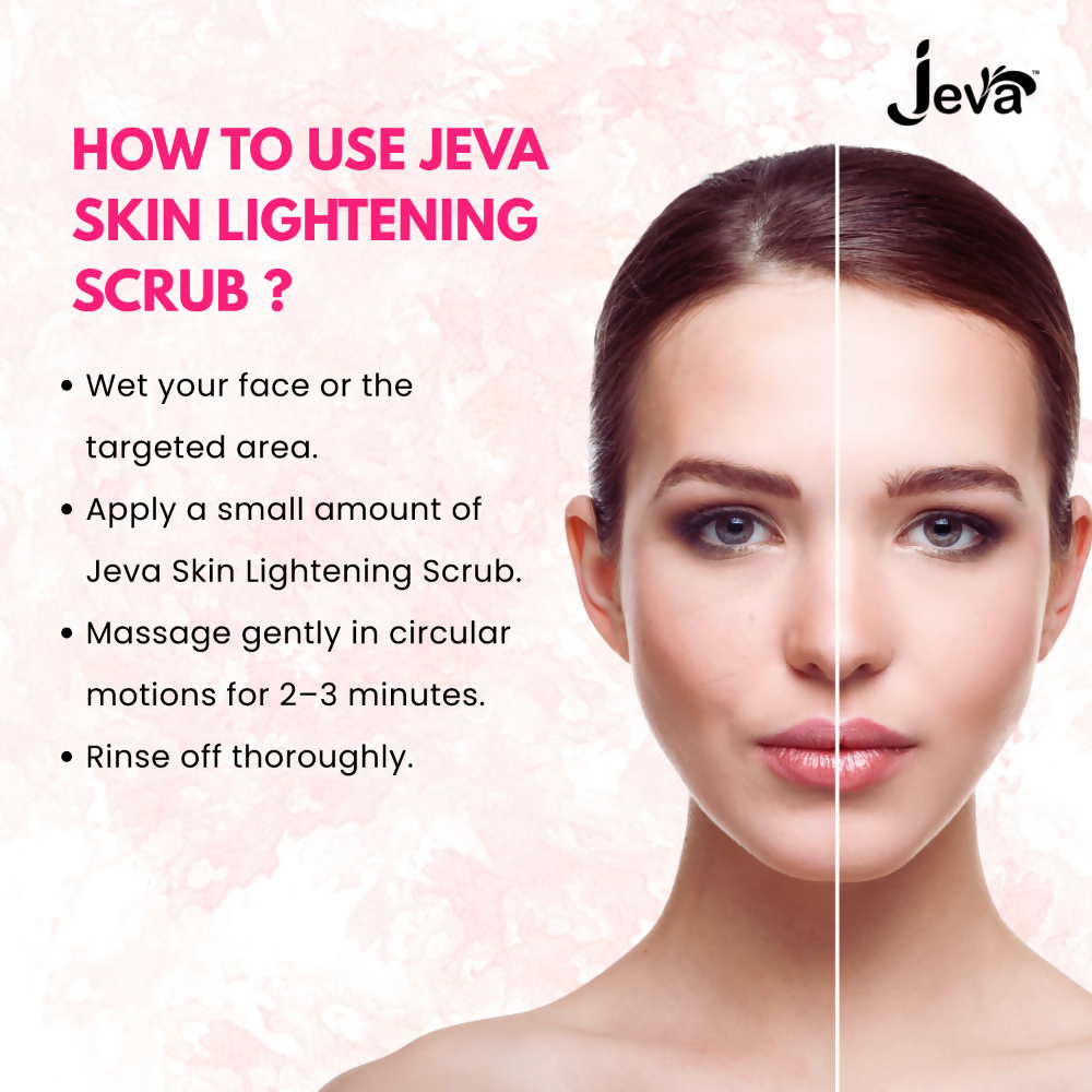 Jeva Skin Lightening Scrub Face & Body Exfoliates | Grocsy