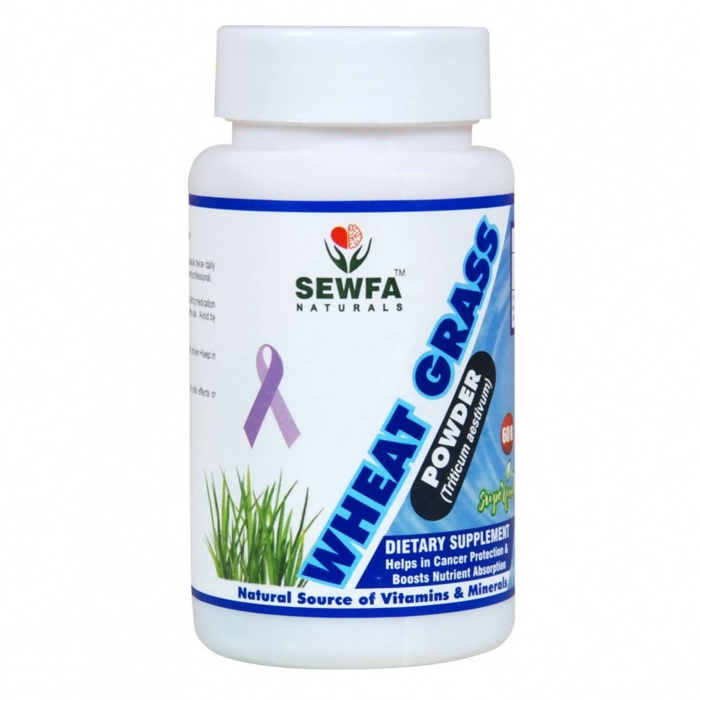 Sewfa Naturals Wheat Grass Powder Capsules | Grocsy