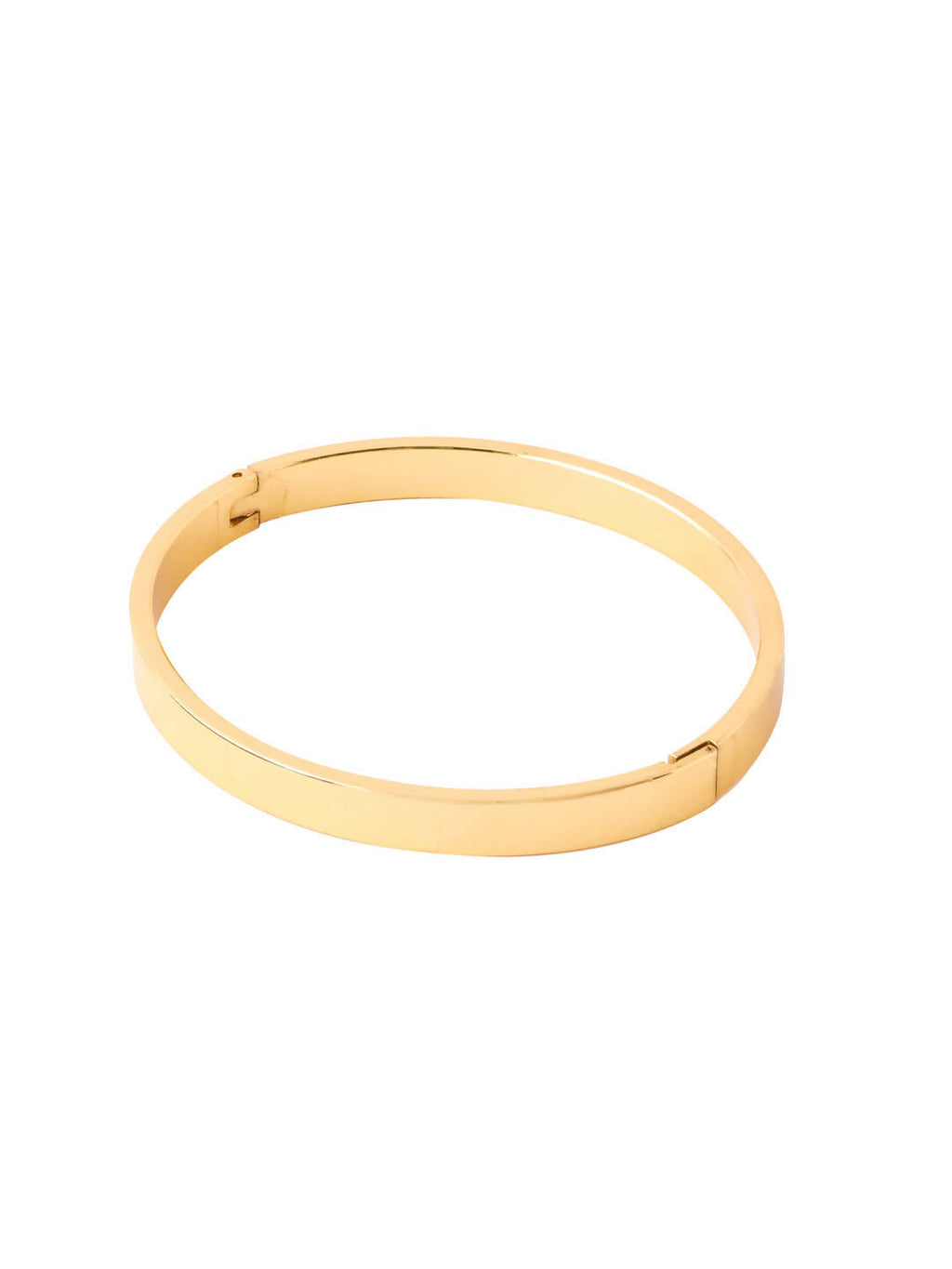 NVR Men's Gold Metal Interlock Kada Bracelet | Grocsy