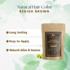 The Wellness Shop Natural Hair Colour - Reddish Brown | Grocsy