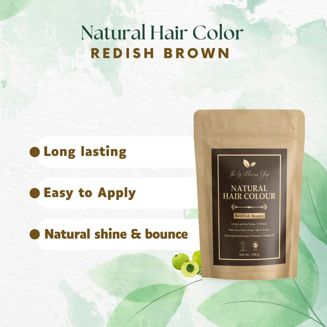 The Wellness Shop Natural Hair Colour - Reddish Brown | Grocsy