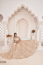 Eilara Women'S Dusty Chiqu Butterfly Net White Cotton Thread And Zari Sequence Embroidered Work Lehenga Choli For Party Wear | Grocsy